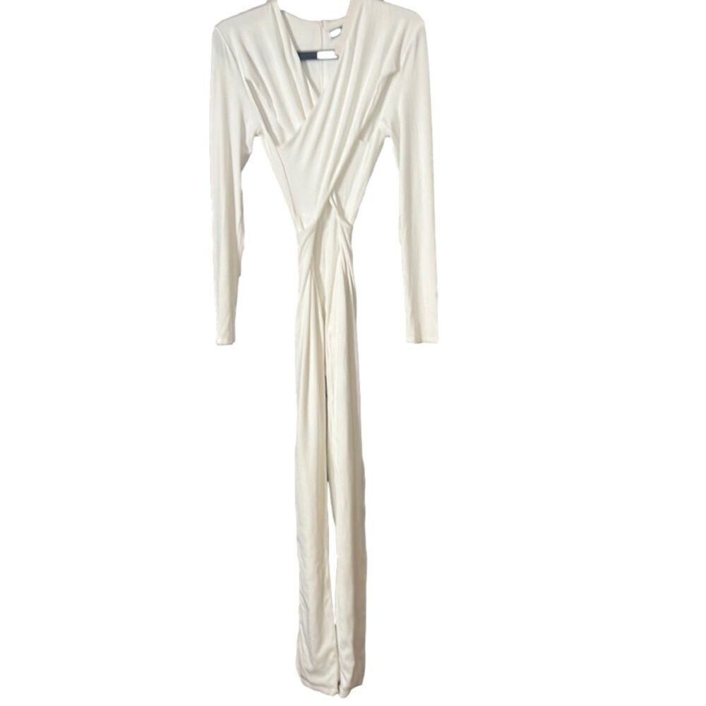NAKED WALDRODE CROSSOVER RIBBED CUTOUT DETAIL JUMPSUIT‎ NWT SIZE L - Picture 2 of 7